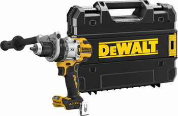 Unelte bormasina cu acumulator Dewalt DCD1007NT, 18 volti (galben/negru, set livrat fără acumulator și incarcator, in cutie T STAK)
