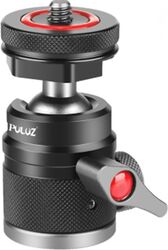 Cap sferic din aliaj de aluminiu Puluz cu prindere pentru patina (negru)