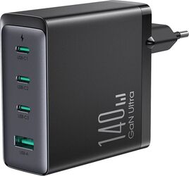 Incarcator USB 3x Type-C 140W + Cablu Type-C 1.2m - JoyRoom JR-TCG05 - Black