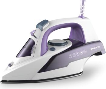 Fier de călcat Daewoo DSI3000P 2600 W talpa ceramică jet abur puternic 25 g/minut abur vertical auto curățare anti picurare anti calcar