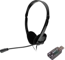Căști Head-band Spacer SPK-223-USB Wired Negru