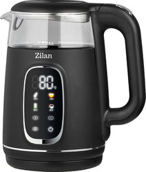 Fierbător electric digital Zilan ZLN5397 1.7 L 2200W cu temperatura reglabilă și pereți dubli din sticlă