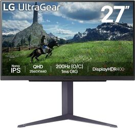 Consumer LG 27GS85Q-B 27&034 2560 x 1440 pixeli Black