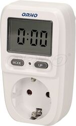 Priza cu contor de energie Orno OR-WAT-419 GS 16A 230V afișaj LCD alb