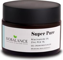 Super Pure Crema-gel purifianta cu Niacinamide 5 + Zinc PCA 1 pentru ten gras acneic sau mixt Bio Balance 50 ml