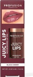 Ulei de buze hrănitor și colorat Juicy Lips Tint nuanța Black Cherry Profusion Cosmetics 5.2 ml