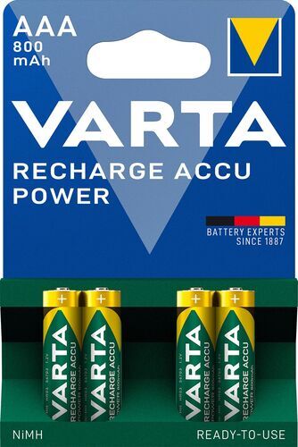 Baterii Varta RECYCLED micro AAA 800 mAh BL4 4 bucăți