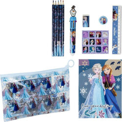 Carte de Desen + Accesorii pentru Elev in Etui Frozen
