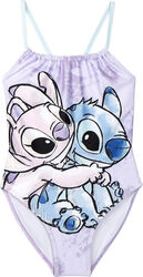 Costum de Baie Intreg pentru Copii Stitch Albastru 5-12 Ani set 5 buc.