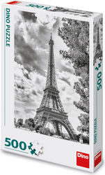 Puzzle Turnul Eiffel Negru-alb 500 Piese