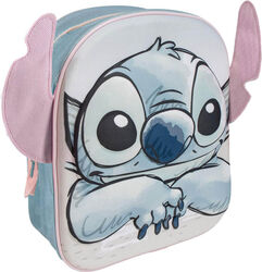 Rucsac Copii 3D Stitch cu Urechi 31X30 Cm