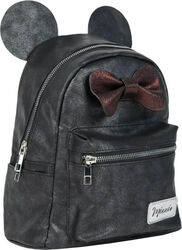 Rucsac Zilnic din Piele Neagră 28 Cm Minnie