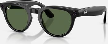 RayBan Meta HEADLINER Low Bridge Fit - Shinny Black - G-15 Green GEN2