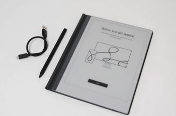 reMarkable 2 10.3" Paper Tablet with Marker Plus Premium Leather Book Folio Black - imagine 1