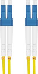 Cablu fibră optica helos Duplex 3,0mm LC-LC 9/125m galben 7,5m LSZH