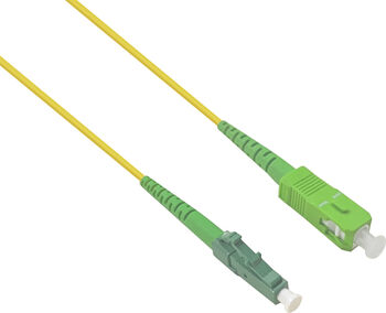 Cablu fibră optica helos Simplex 2,0mm SC/Apc-LC/Apc galben 5m LSZH