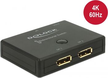 Accesoriu PC Delock Switch Displayport 2 - 1 bidirecional 4k 60 Hz