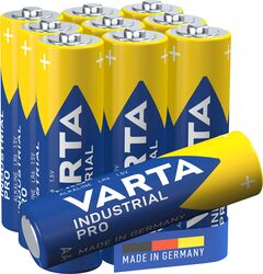 Baterie Varta Mignon AA LR6 Alkaline Industrial Pro (Pachet de 10)
