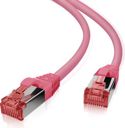 Cablu twisted pair CAT 6 helos, roz, 3m