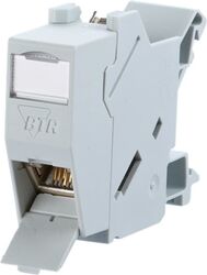 Doza date Metz CONNECT E-DAT modul cu 1 port, IP20, gri deschis