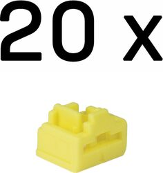 Lindy RJ-45 Port Blockers, 20 bucăți, material ABS, Yellow
