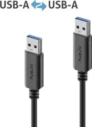 Produs IT Cablu USB-A la USB-A - 3.1 Gen 1, 3A, 5G - Negru - 2,00m
