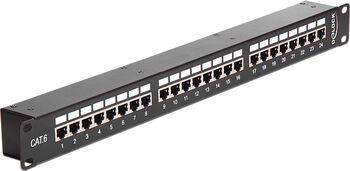 Produs IT Delock Patchpanel de rețea 19", 24 porturi Cat.6