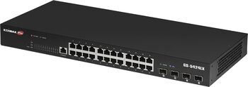 Switch Gigabit inteligent Edimax cu 28 porturi și 4 porturi SFP+ 10GbE
