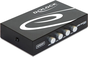 Switch USB Delock manual cu 4 piese