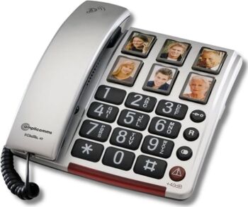 Telefon analog amplicomms BIGTel 40 plus, argintiu