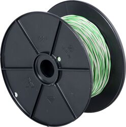Cablu CobiNet Schaltdraht YV 2x0,6/1,1 alb/verde, 100 m