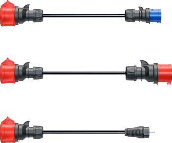 Sursa go-e set adaptor pentru Gemini flex 11 kW, set 3 bucăți (negru, 30cm)