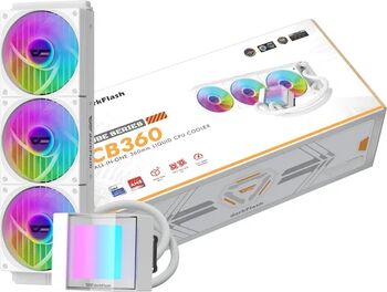 Cooler procesor lichid 360 AIO darkFlash RGB CB360 White