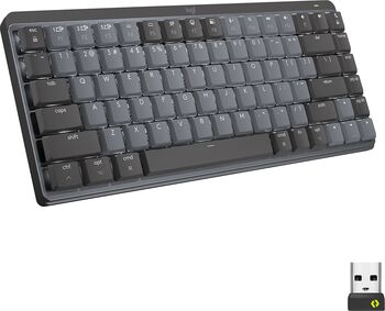 MX Mechanical Mini Minimalist Wireless Illuminated Keyboard - GRAPHITE - FRA - TACTILE Wireless / 1 / USB
