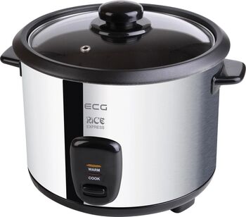 Aparat pentru gătit orez ECG RZ 19F 700W 1.8 litri 1500 g orez vas antiaderent funcție de mentinere la cald alb