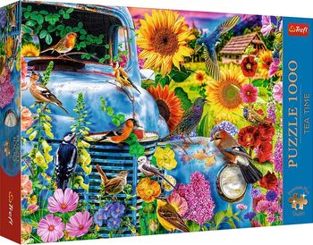 Puzzle Trefl Premium plus Tea Time viața la tara păsări cantatoare 1000 piese — imaginea 2