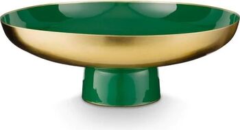 Fructiera din metal Pip Studio Low Dark Green 12 50x35 cm
