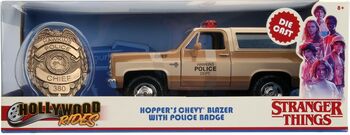MACHETA METALICA 1980 CHEVY POLICE K5 SCARA 1 LA 24