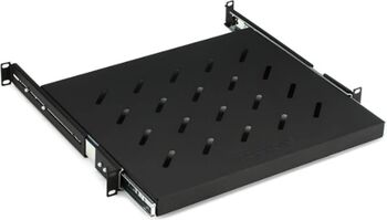 Tava culisanta rack 1U 350mm 19 Neagră Hondao