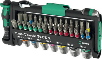 Set verificare scule Wera Tool-Check PLUS, 39 bucati, incluzand cheie tubulara 1/4