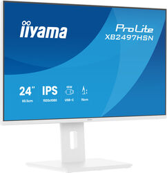 Iiyama ProLite XB2497HSN-W1 (60.5 cm, alb, FullHD, IPS, HDMI, DP, USB-C, Hub USB, Daisy Chain, 100Hz Panel)