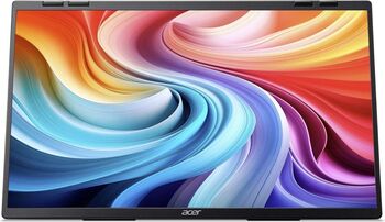 Monitor portabil Acer 23.8" 100Hz IPS 4ms Full HD PD243YE HDMI USB Type-C Boxe negru