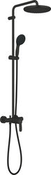 Sistem de dus Grohe, Tempesta 250 shower system OHM WS8, aparent, cartuș ceramic, ajustabil, 1 jet, negru mat