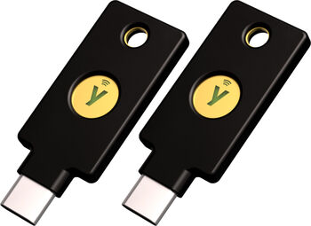 Accesoriu laptop YubiKey 5C NFC (negru/auriu, pachet de 2)
