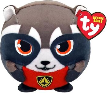 PLUS Ty 8CM BEANIE BALLS MARVEL ROCKET