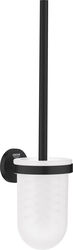 Perie WC Grohe Essentials, pe perete, metal/sticla, mat, negru, 1024682430