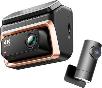Camera auto dublă DDPAI Z60 Pro 2026, 4K HDR Sony STARVIS 2 IMX678, fata + spate 1080P Wi-Fi 5GHz, supercondensator