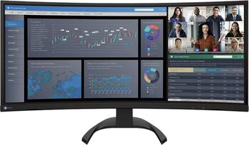Monitor IPS LED EIZO 37.5'' EV3851X-BK 3840 x 1600 HDMi DisplayPort Boxe (Negru)