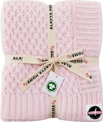 Patura Bebelus Bumbac Organic GOTS 75x100 cm Rosa - Alavya Home