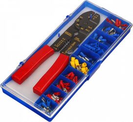 Set clește dezizolat/taiat/sertizat cablu plus papuci izolație Orno OR-AE-13136 multicolor